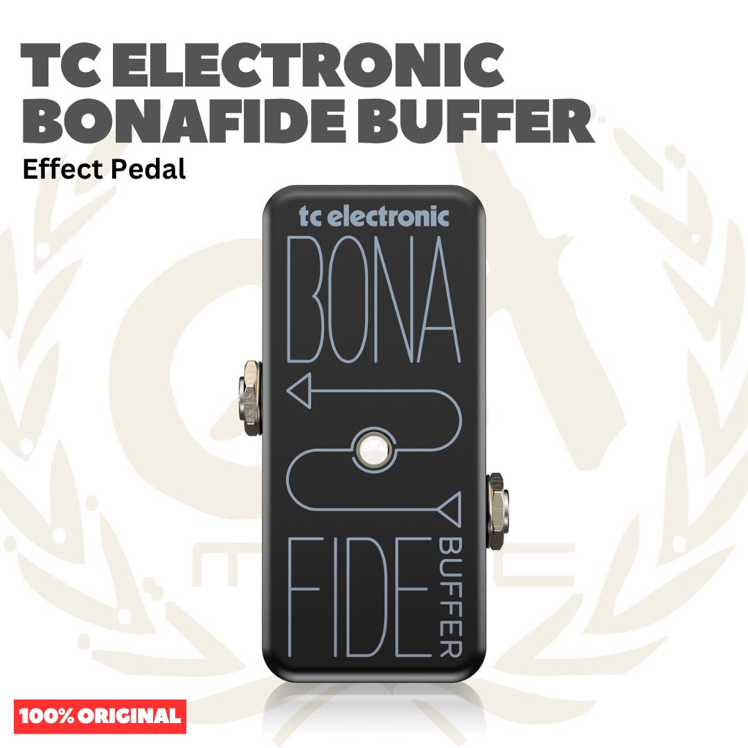 TC Electronic Bonafide Buffer Ultra-Compact High-Quality Analog Buffer with Automatic True Bypass Effect Pedal - Efek Pedal Gitar
