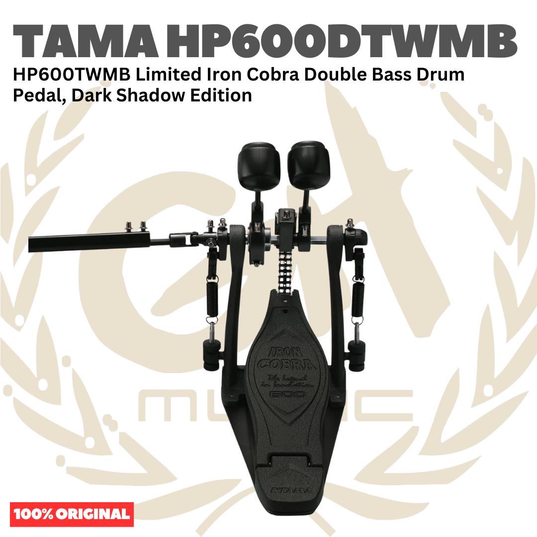 TAMA HP600DTWMB Limited Iron Cobra Double Bass Drum Pedal, Dark Shadow Edition - HP600TWMB Dabel Twin Pedal Kick Bass Drum Original Asli
