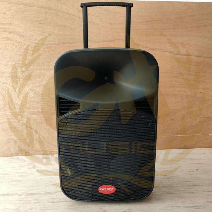 BARETONE MAX15MHWR 15" Portable Speaker | Spiker Aktif + Mic Wireless