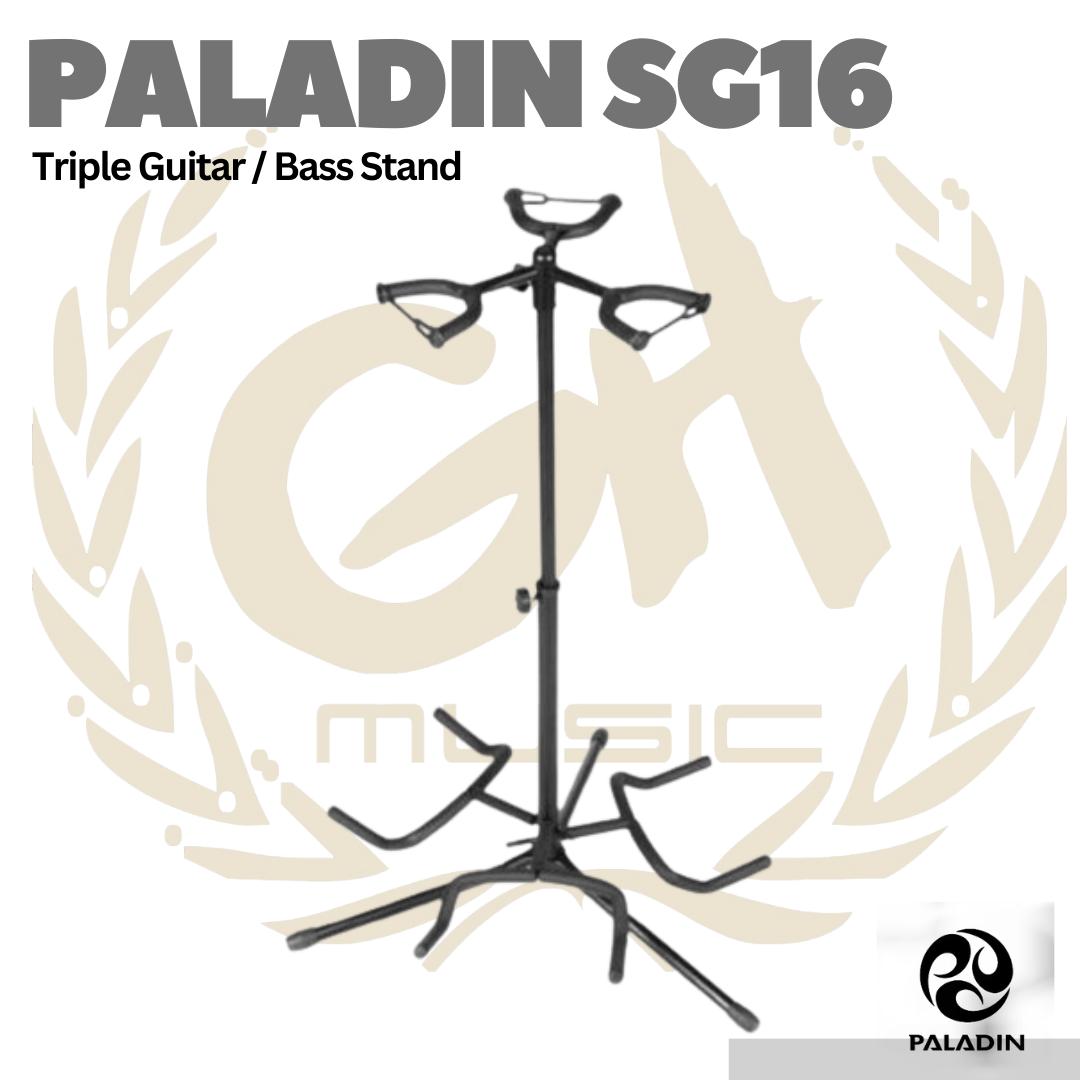 Paladin SG16 Triple Guitar Bass Stand - Stand Gitar Bass Multi