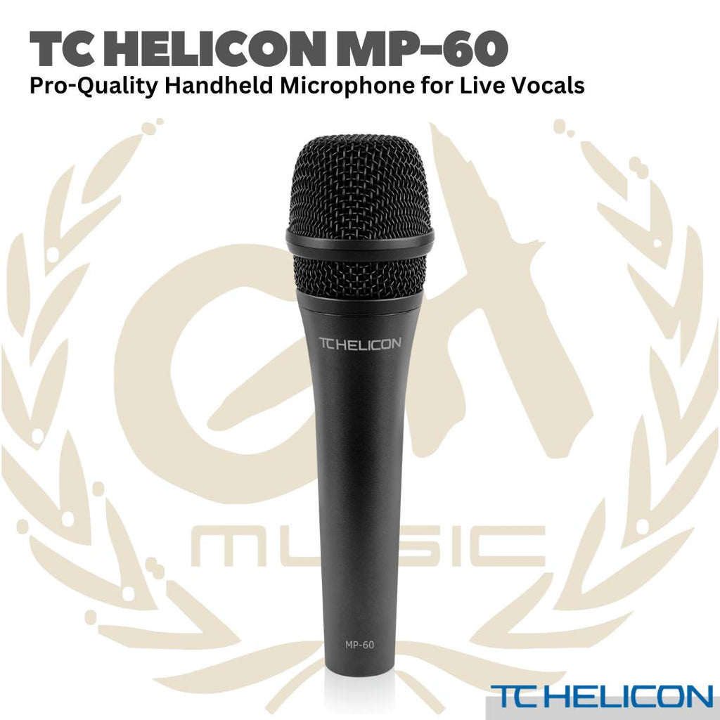 TC HELICON MP-60 HANDHELD MICROPHONE - MP 60 MIC DYNAMIC VOCAL MP60 MIK DINAMIK KARAOKE VOKAL