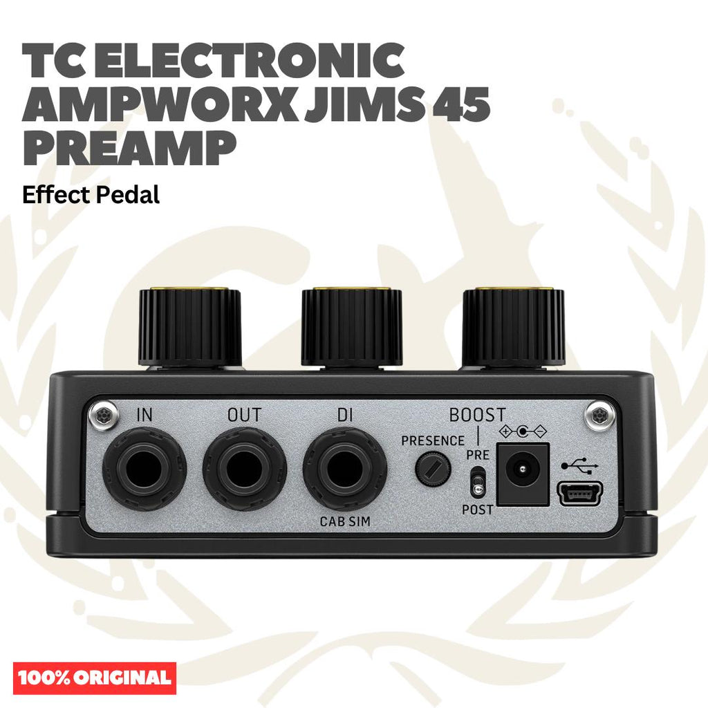 TC Electronic Ampworx JIMS 45 Preamp Guitar Effect Pedal - Pedal Efek Gitar Bass