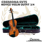 CREMONA SV75 NOVICE VIOLIN OUTFIT 3/4 | Biola SV 75