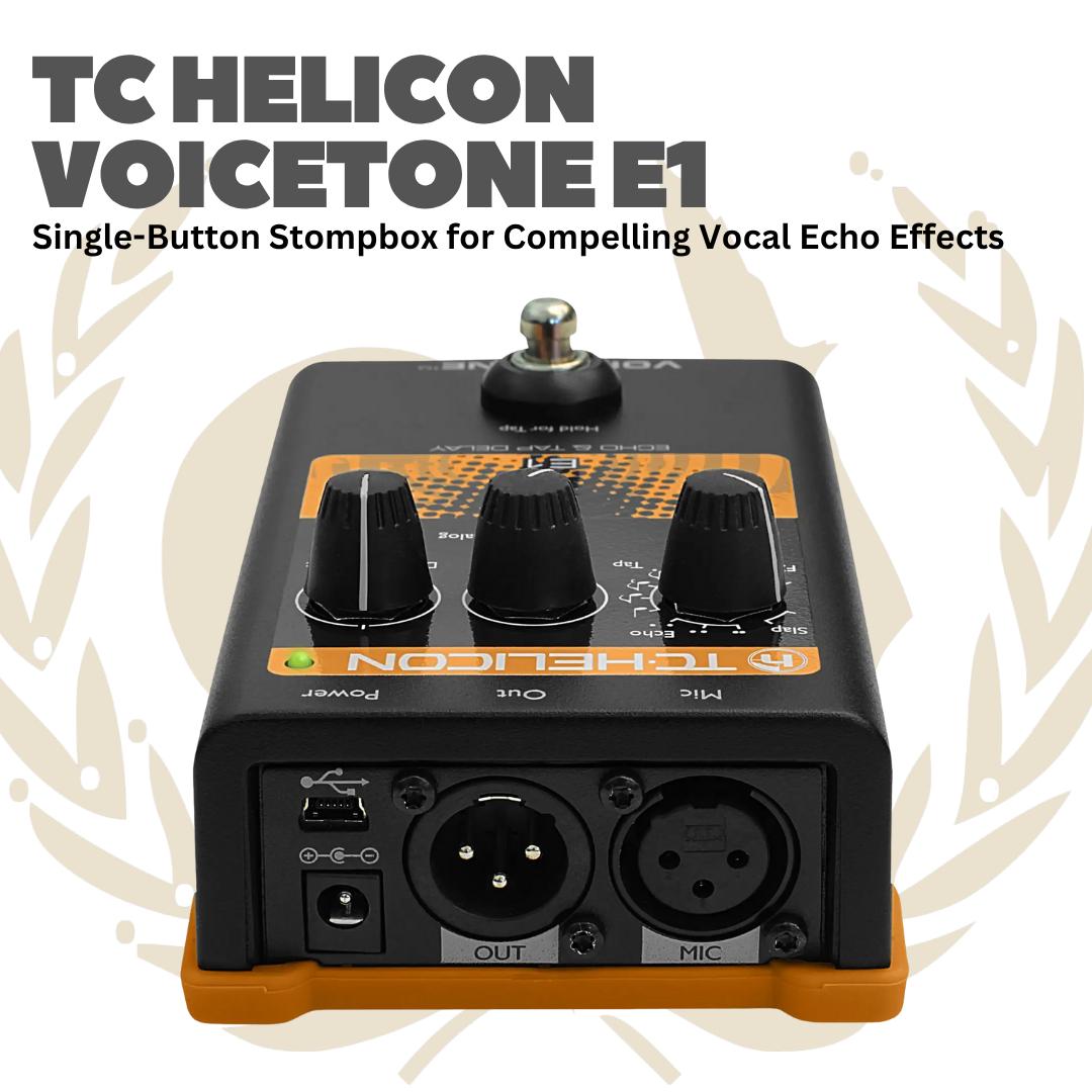 TC Helicon Voicetone E1 - E 1 Voice tone Efek Gitar Bass Pedal E-1