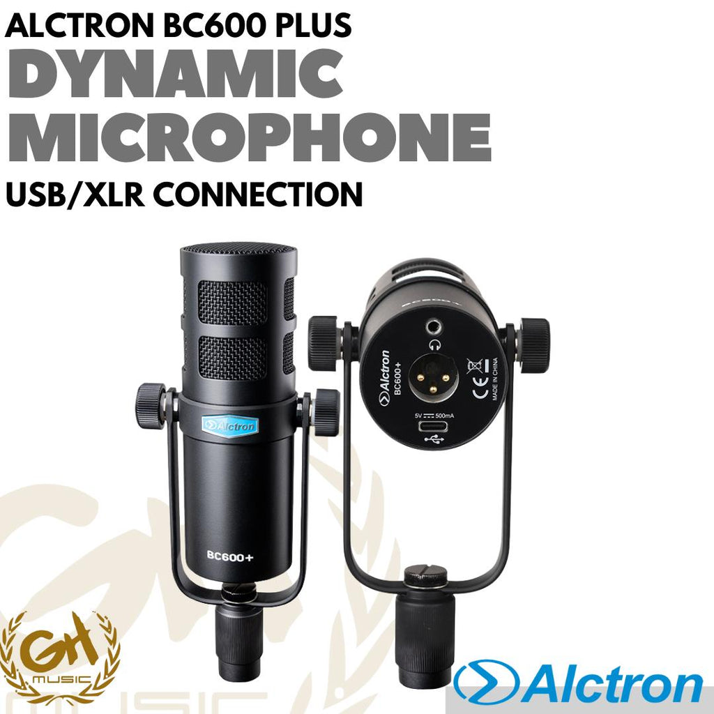 Alctron BC600 + Plus Dynamic USB/XLR Broadcasting Podcast Microphone