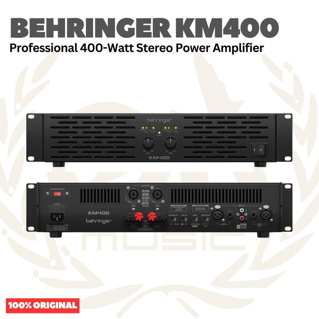 Behringer KM400 Professionall 400-Watt Stereo Power Amplifier